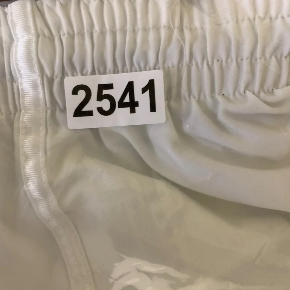 Nike LeBron Basketball Shorts Mens S White Gray Dri-FIT 451127-100 Crown Logo